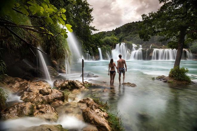 Cascadas en el Parque Nacional Krka