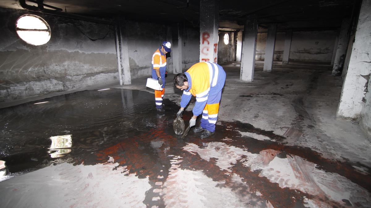 Interior del Bloque C.