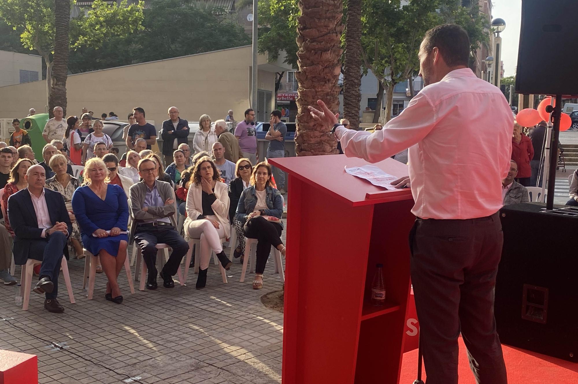 Cierre de campaña del PSOE de Elche