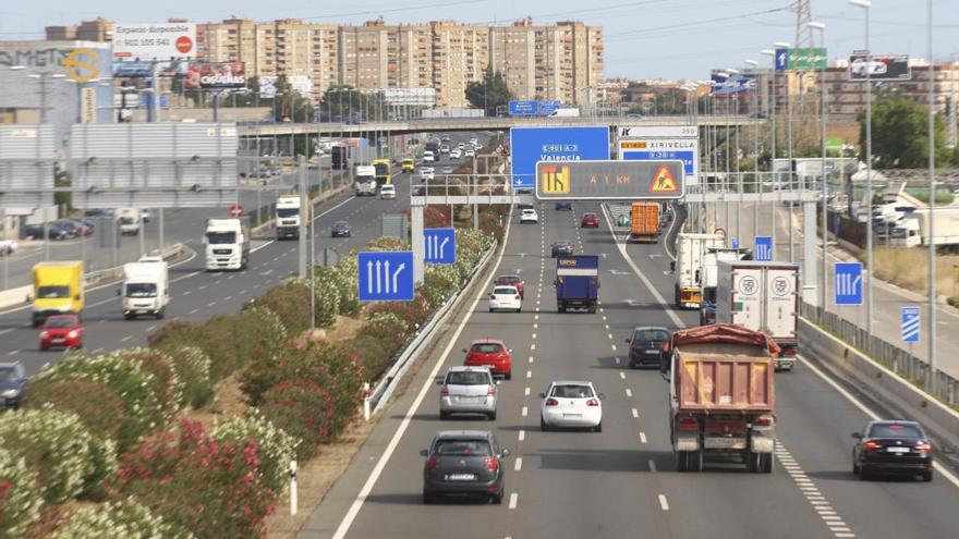 Tráfico en una carretera española