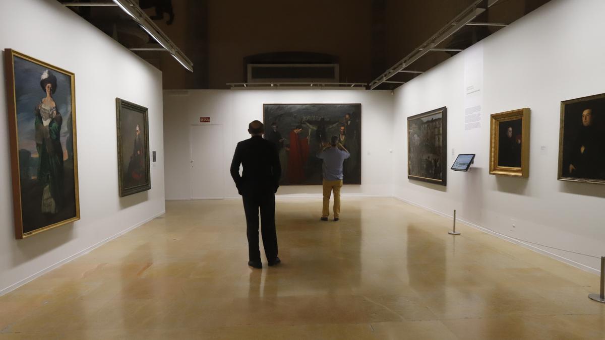 La exposición 'Zuloaga, Goya y Aragón: la fuerza del carácter' ha sido la más multitudinaria de los últimos años en la Lonja.