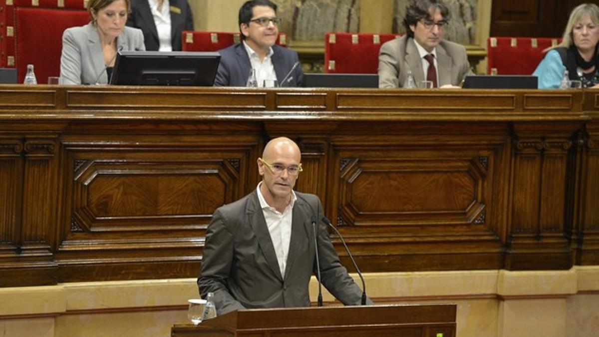 Romeva inicia su discurso