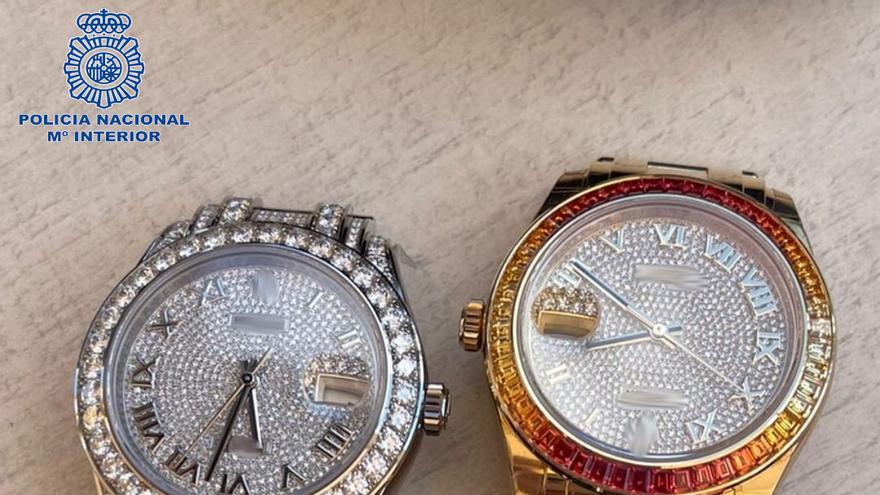 Los dos relojes robados valorados en 285.000 euros