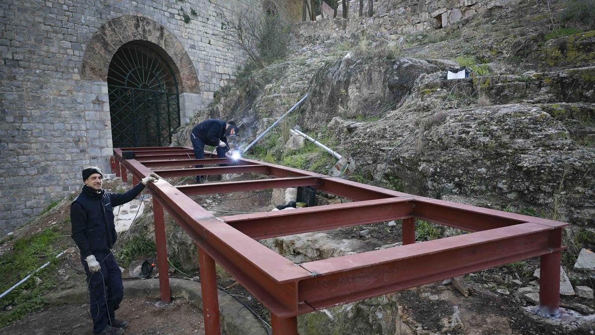 Así avanzan los trabajos junto al Teatro Romano de Sagunt