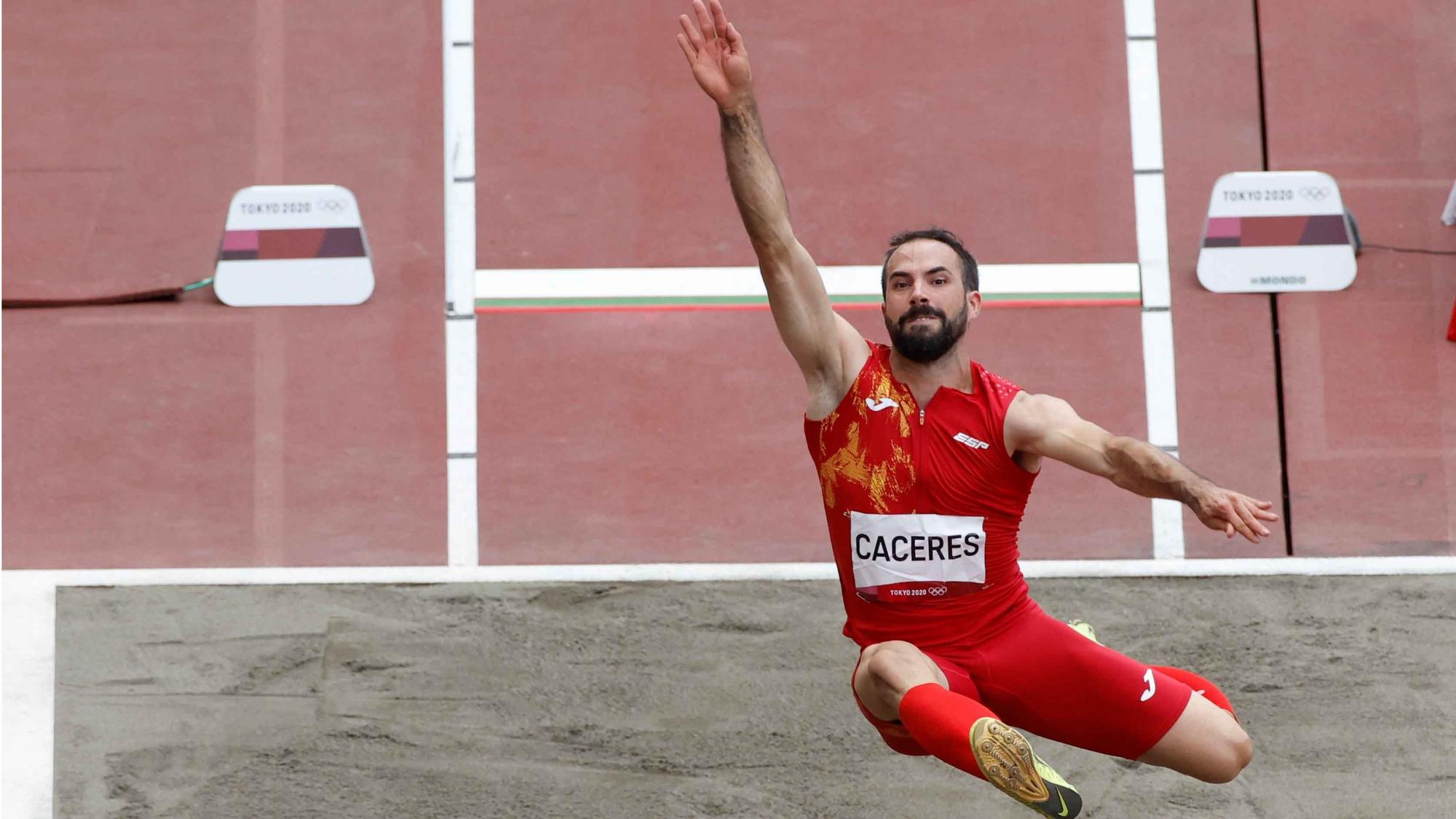 Eusebio Cáceres se quedó a tres centímetros del bronce