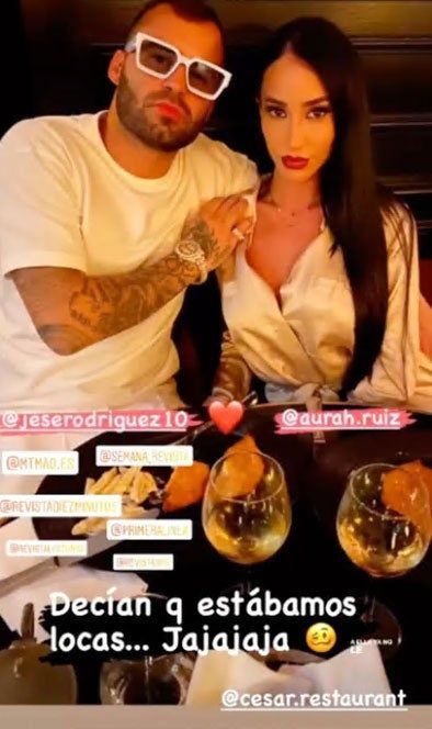 Aurah Ruiz y Jesé Rodríguez: cena romántica en París