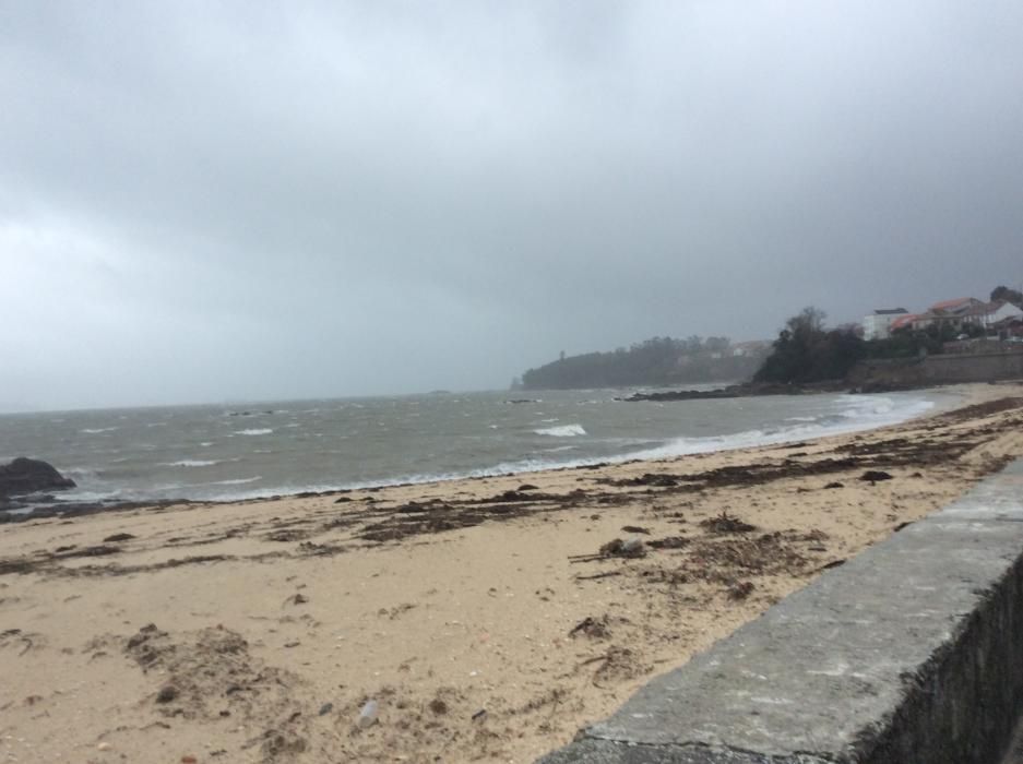 Efectos del temporal en O Morrazo