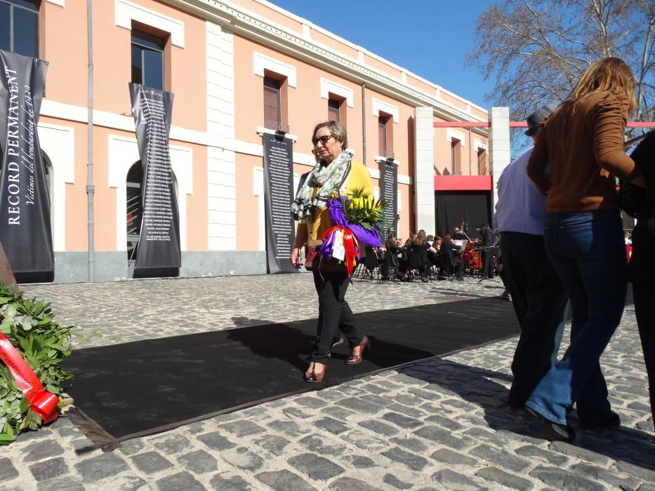 Homenaje a las víctimas del bombardeo franquista en Xàtiva