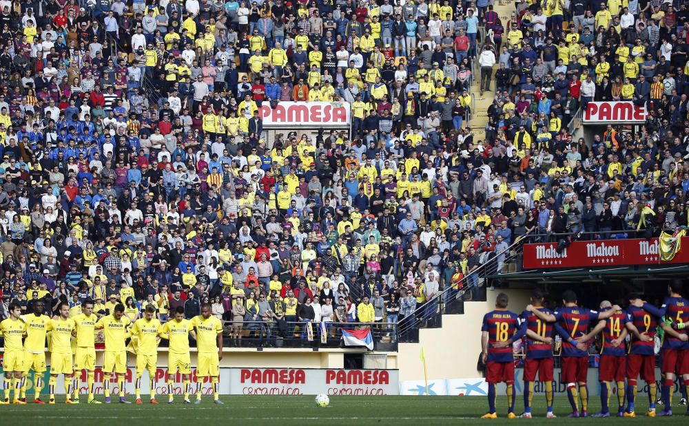 Imágenes del partido entre el Villarreal y Barcelona