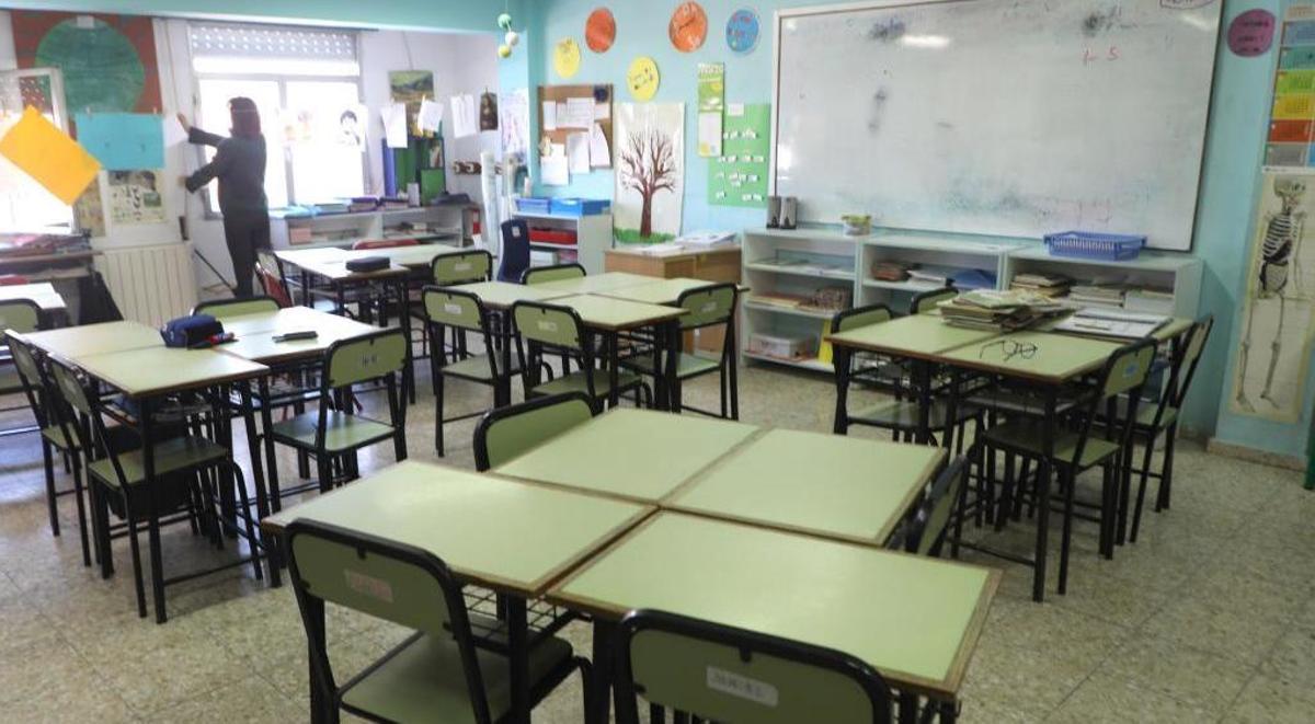 Un aula de la concertada