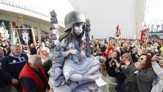 Sueca-Literato Azorín, histórico Ninot Indultat 2026 de las fallas de València contra la guerra