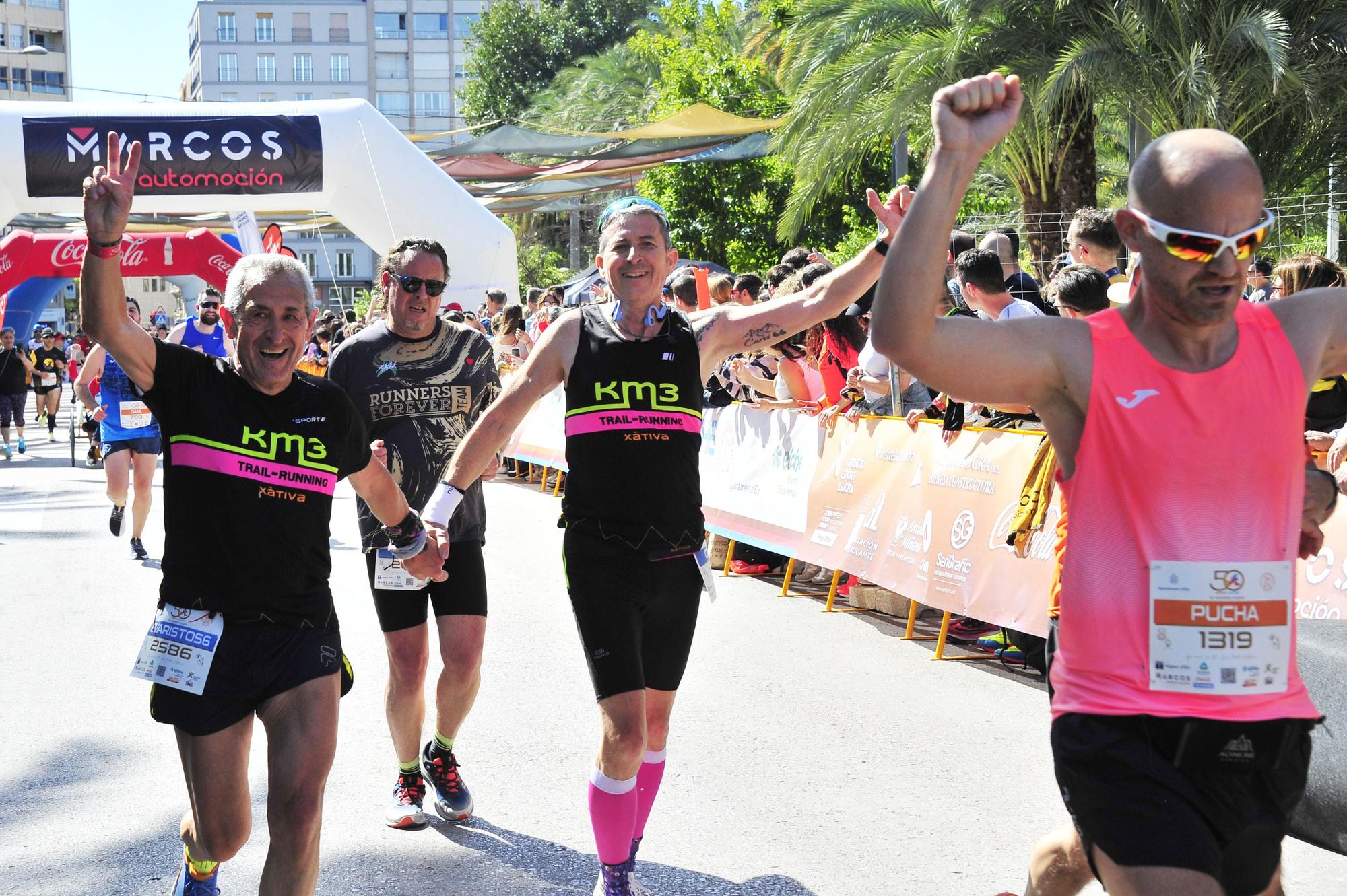 Un Medio Maratón de Elche marcado por el calor