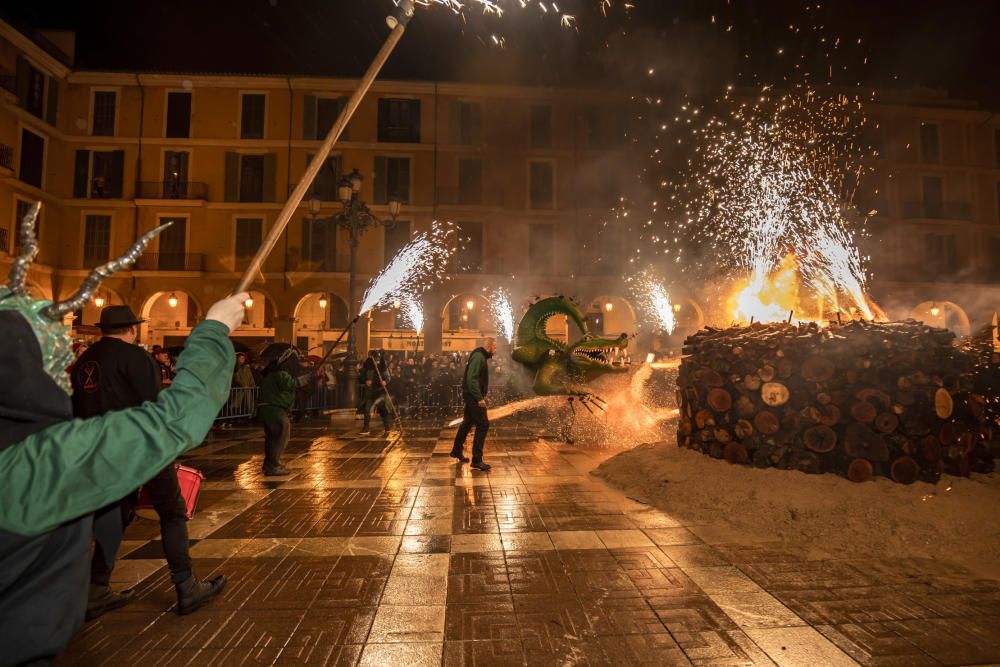 La borrasca Gloria estropea la Revetla de Sant Sebastià