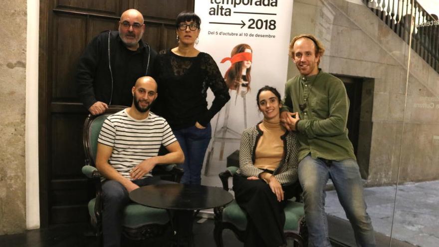 Guilhem Chair, Quim Tarrida i Agnès Mateus, i Lali Ayguadé i Diego Sinniger, artistes que passaran per la setmana de creació contemporània del Temporada Alta