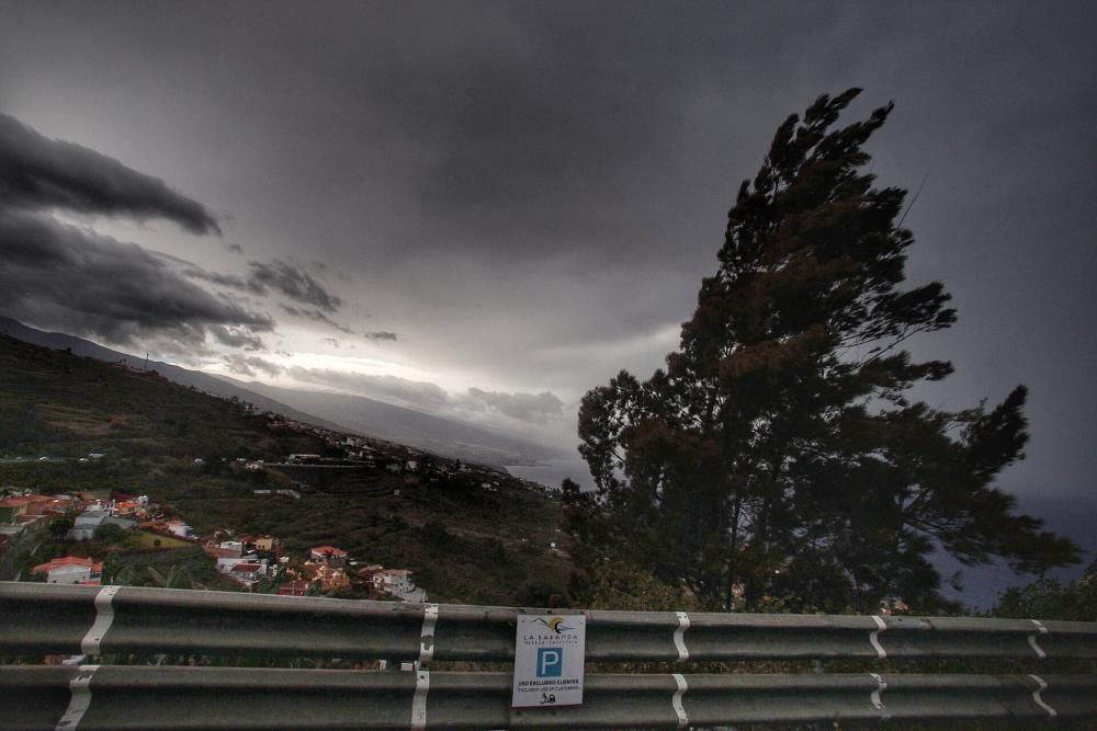 El norte de Tenerife vivió episodios de fuertes lluvias.