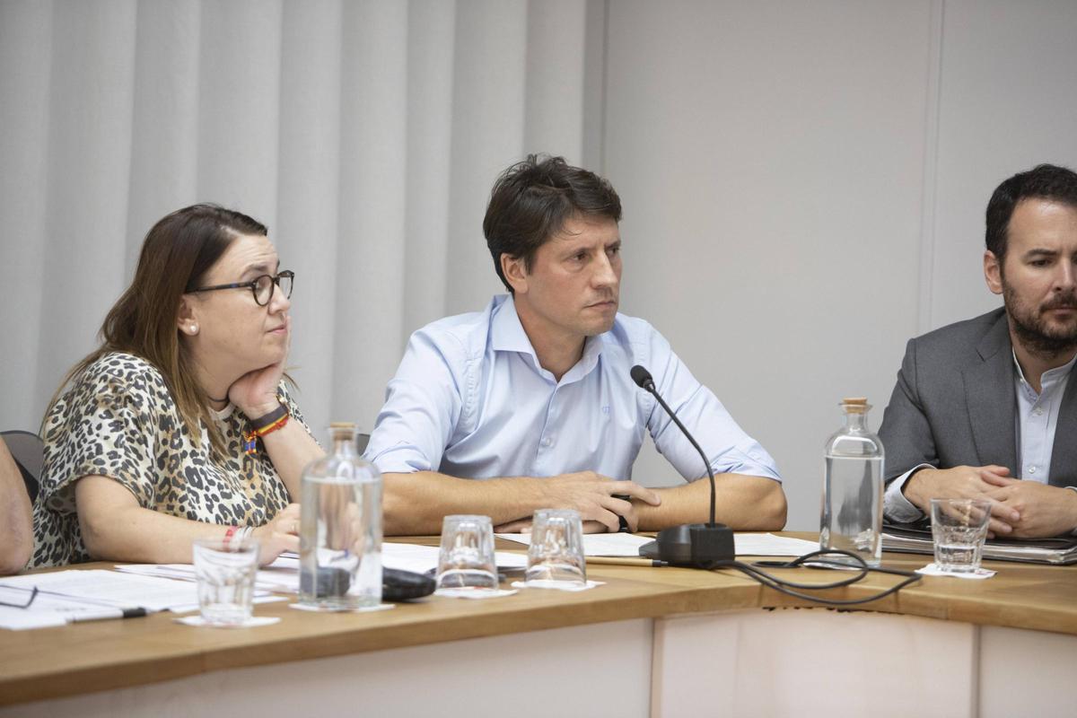 El portavoz del PP de Xàtiva, Marcos Sanchis, en un pleno.