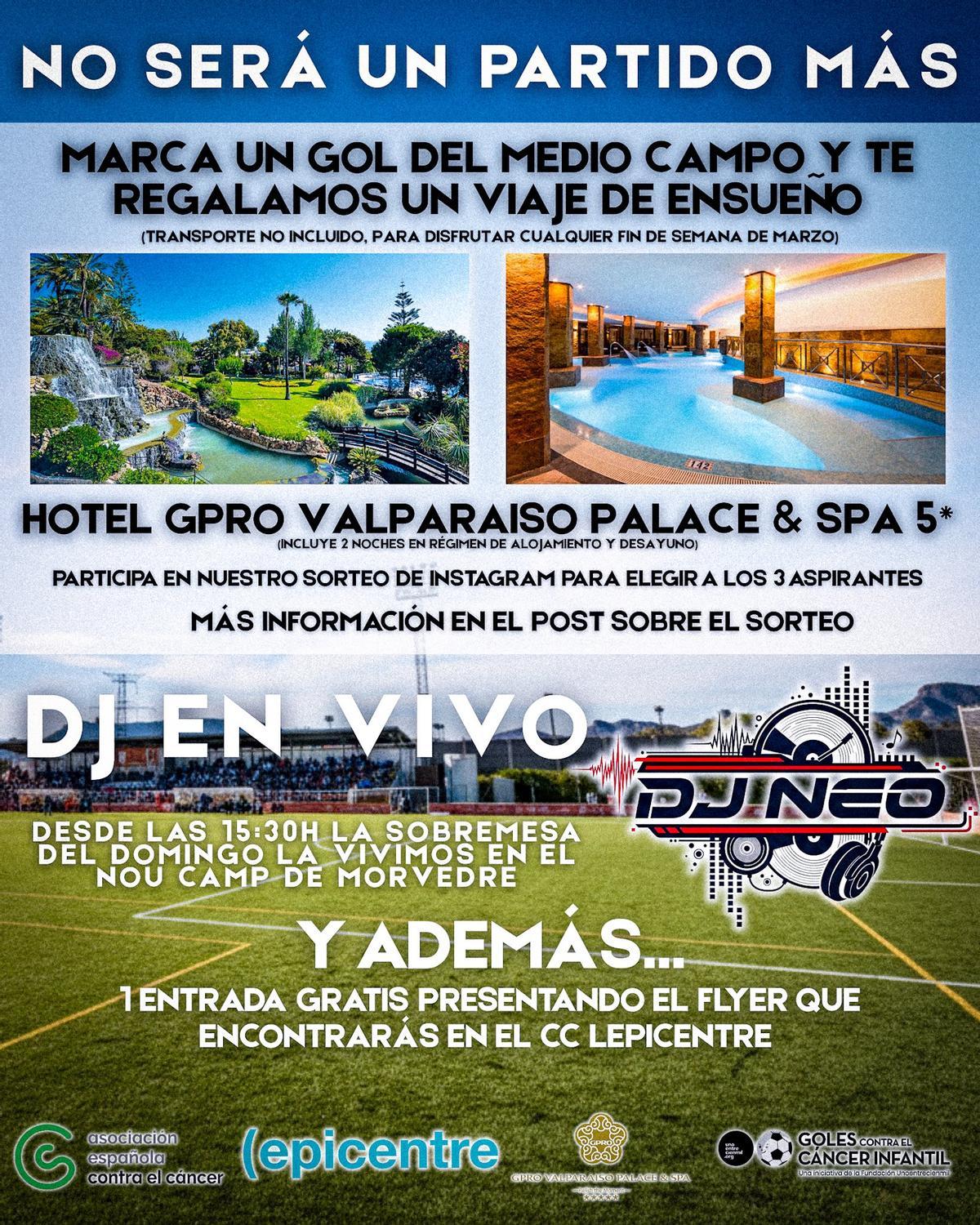 Promoción del partido del domingo del Atlético Saguntino.