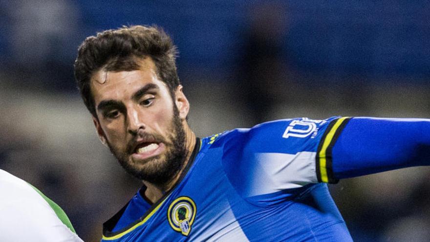 Mikel Santamaría, durante el derbi del pasado domingo.