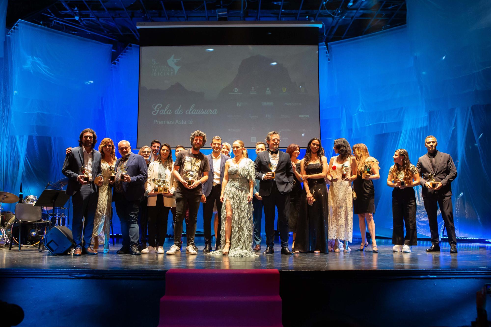 La alfombra roja y gala de clausura del festival Ibicine de Ibiza.