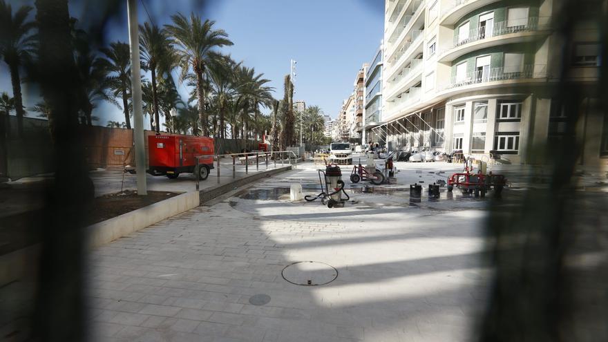 El fondo de saco de la Explanada: otra obra que se eterniza en Alicante