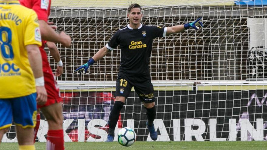 Leandro Chichizola, durante el último partido en el Gran Canaria contra el Getafe.