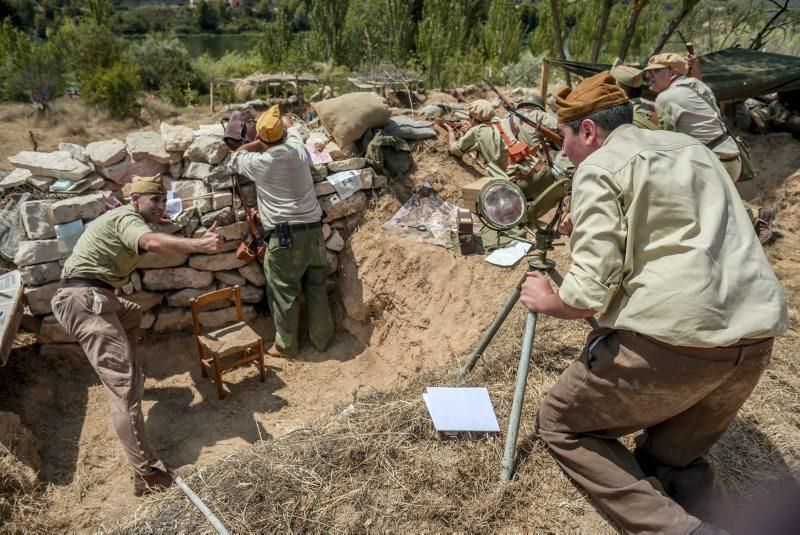 Recreación de la batalla del Ebro en Fayón