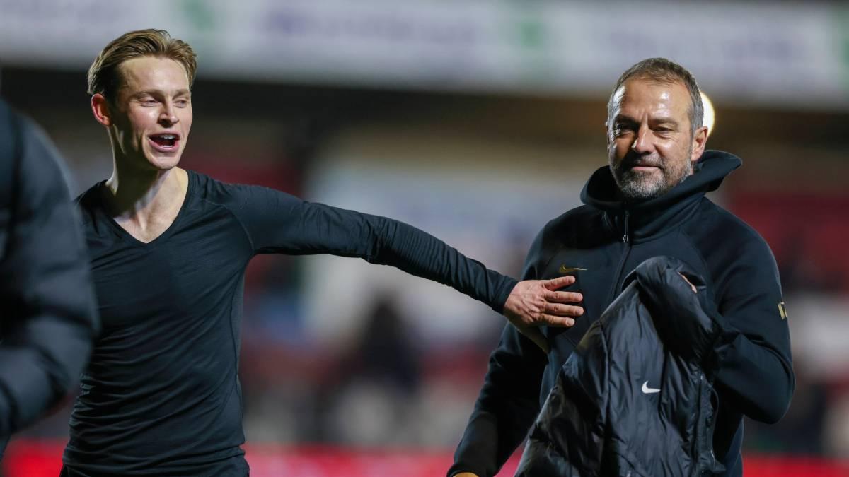 Flick, sobre la renovación de Frenkie: "Dependerá del club y de él"