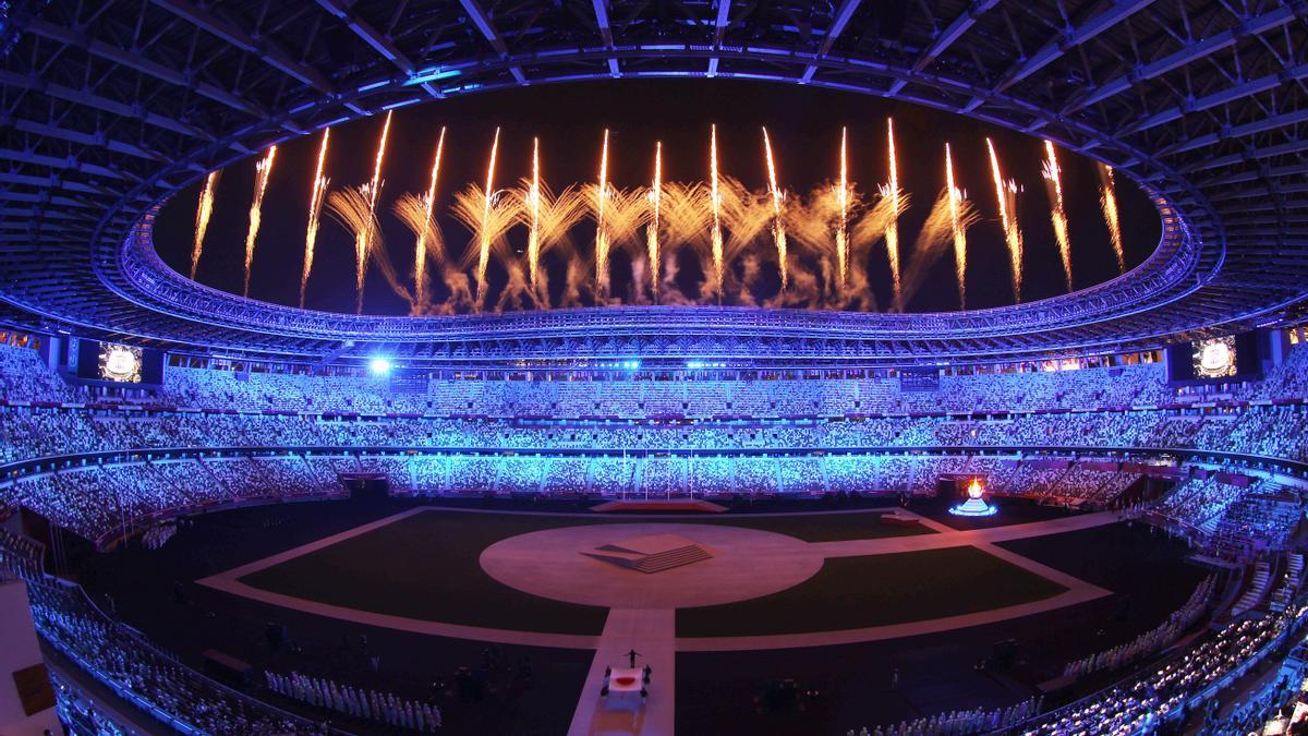 Una imagen de la ceremonia de clausura de los Juegos Olímpicos de Pekin 2020.