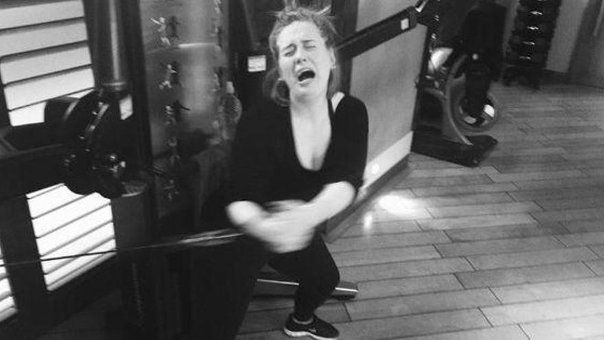 Adele se ríe del gimnasio