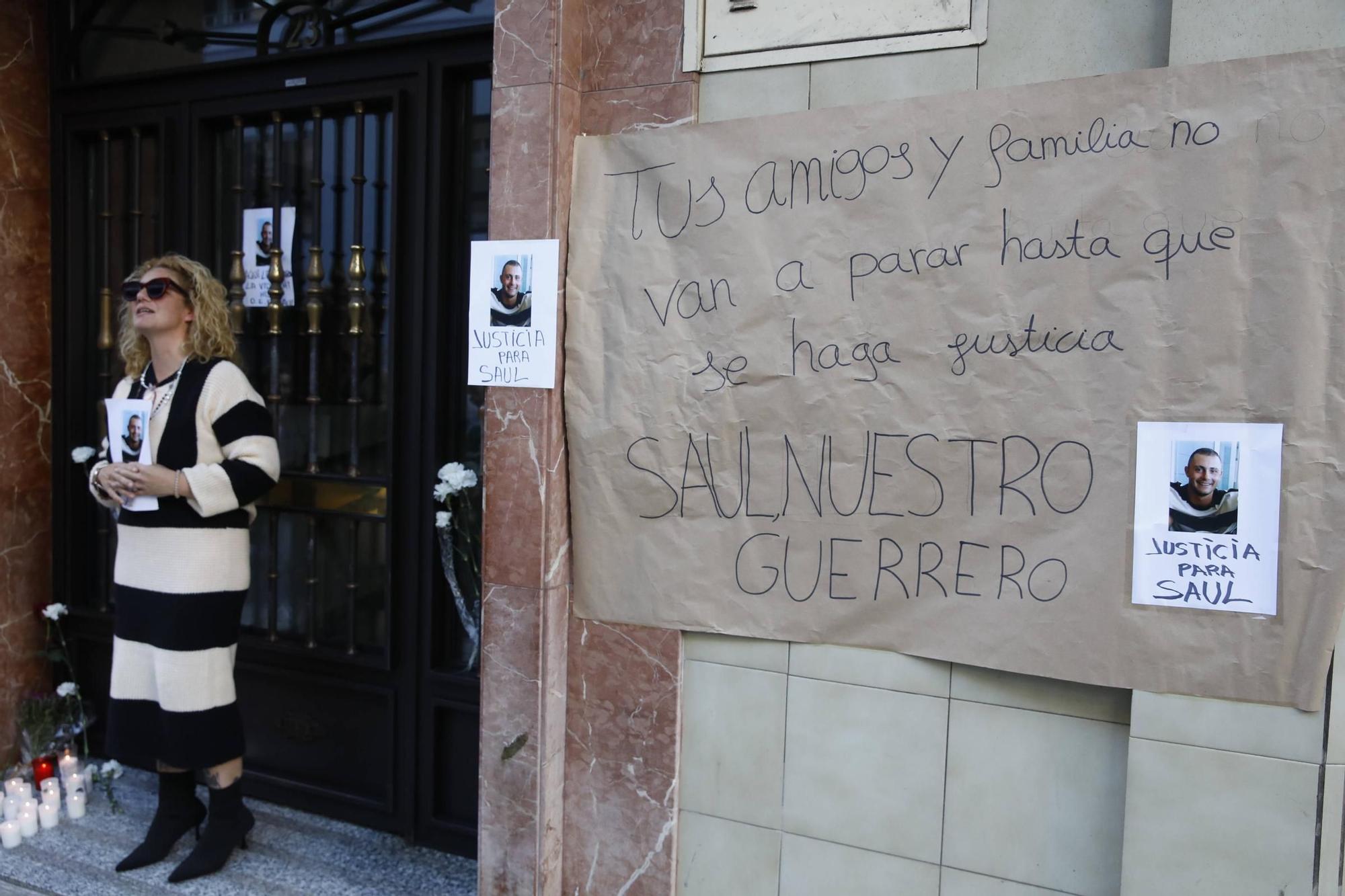 Homenaje a Saúl, el joven fallecido hace un año en un piso de citas de Gijón