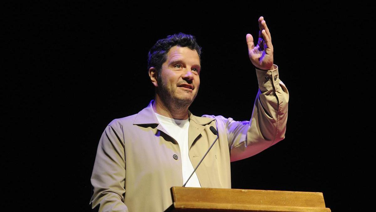 Xosé Antonio Touriñán no pregón da Festa do Salmón.