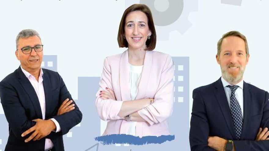 Sergio Cuberos, Natalia Sánchez y Carlos Sánchez San Román.