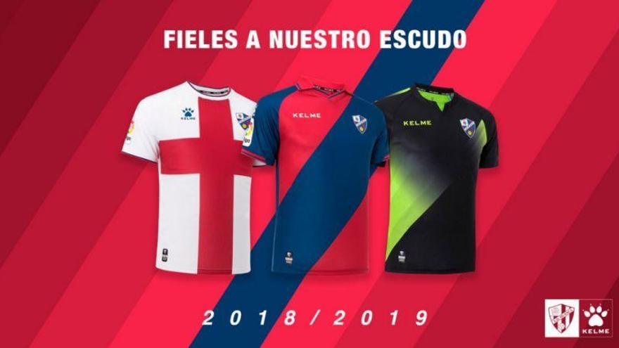 El Huesca debutará en Primera con un renovado diseño de su primera equipación