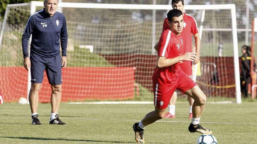 Castro apacigua la rabia con goles en el entrenamiento