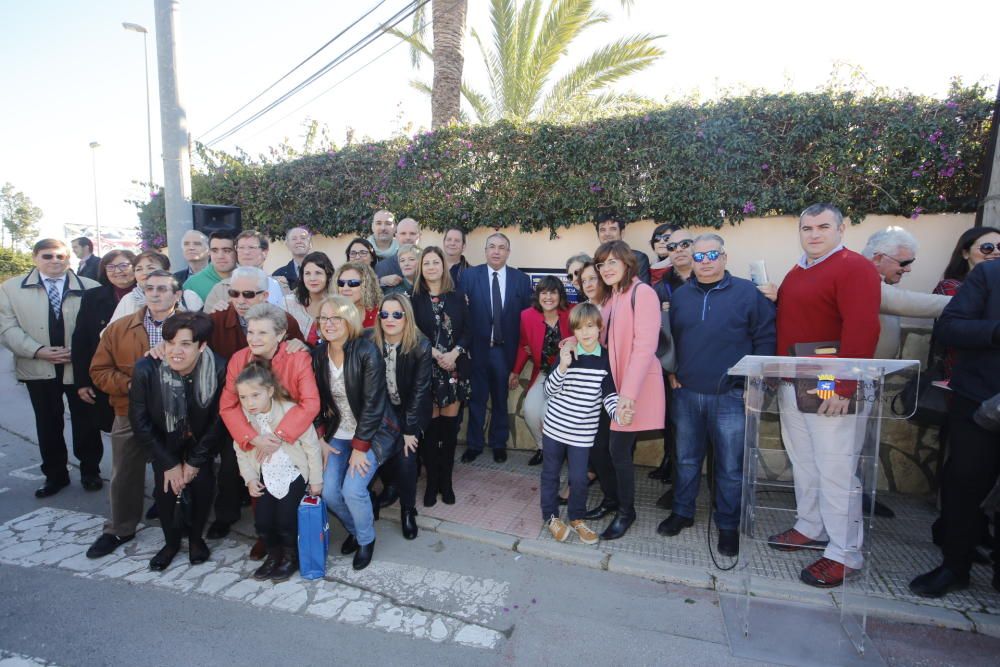 Edmundo Seva ya tiene su calle en Sant Joan d'Alacant