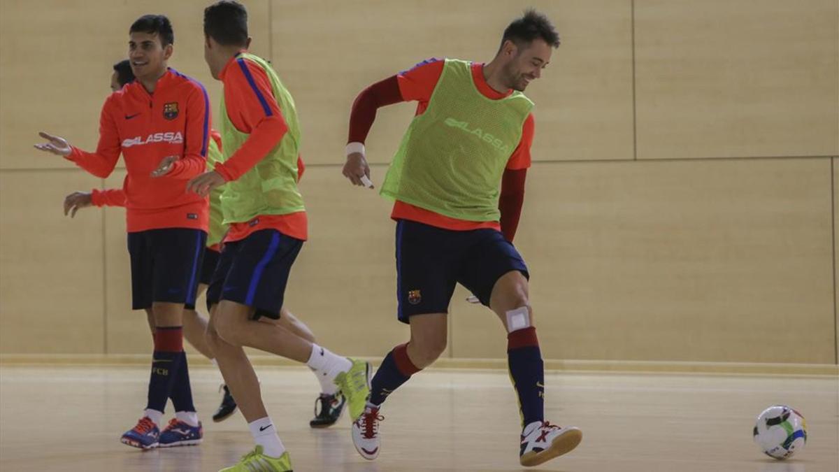 Quintela (izquierda) y Sedano (derecha), la pasada temporada en un entrenamiento