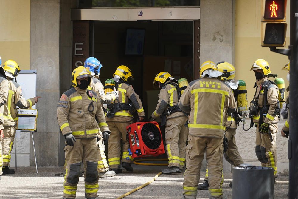 Incendi al col·legi La Salle de Girona