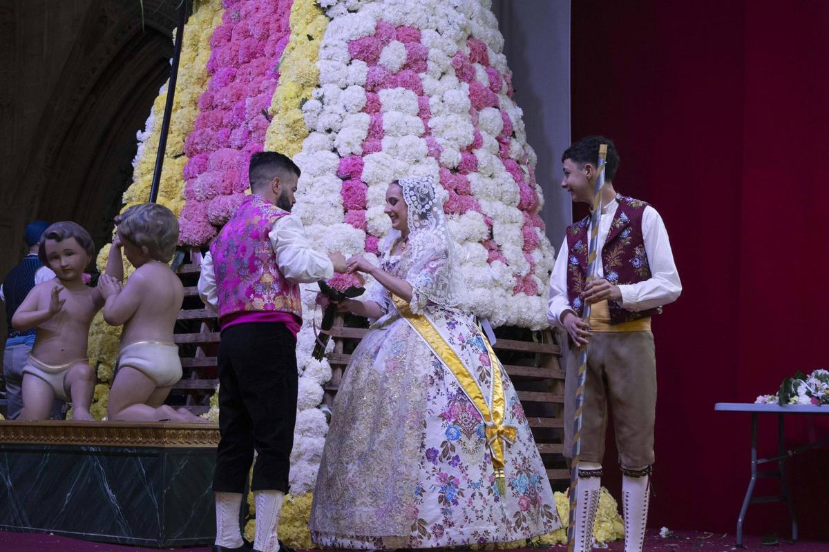 Un momento de la Ofrenda de Gandia el miércoles pasado.