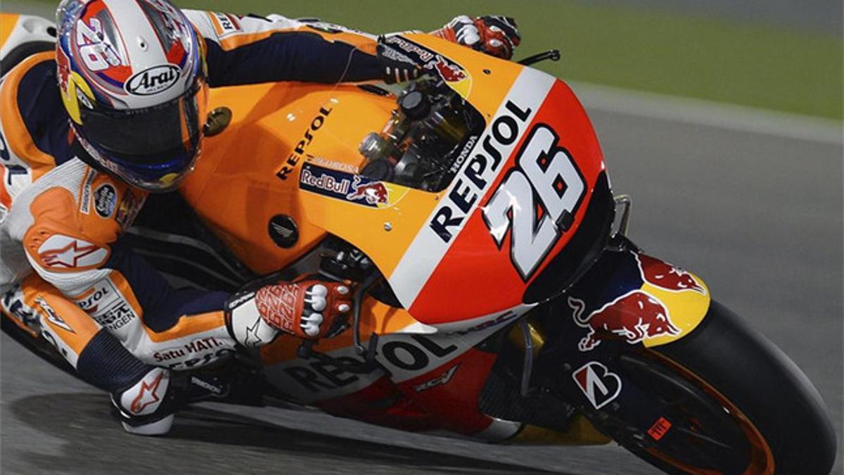 Pedrosa deja de correr hasta que solucione sus problemas en el brazo