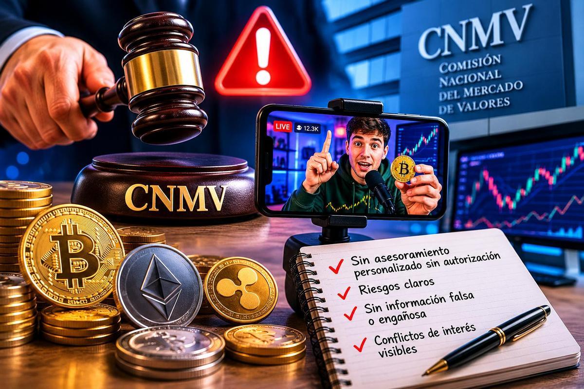 La CNMV lanza una advertencia a los influencers de finanzas.