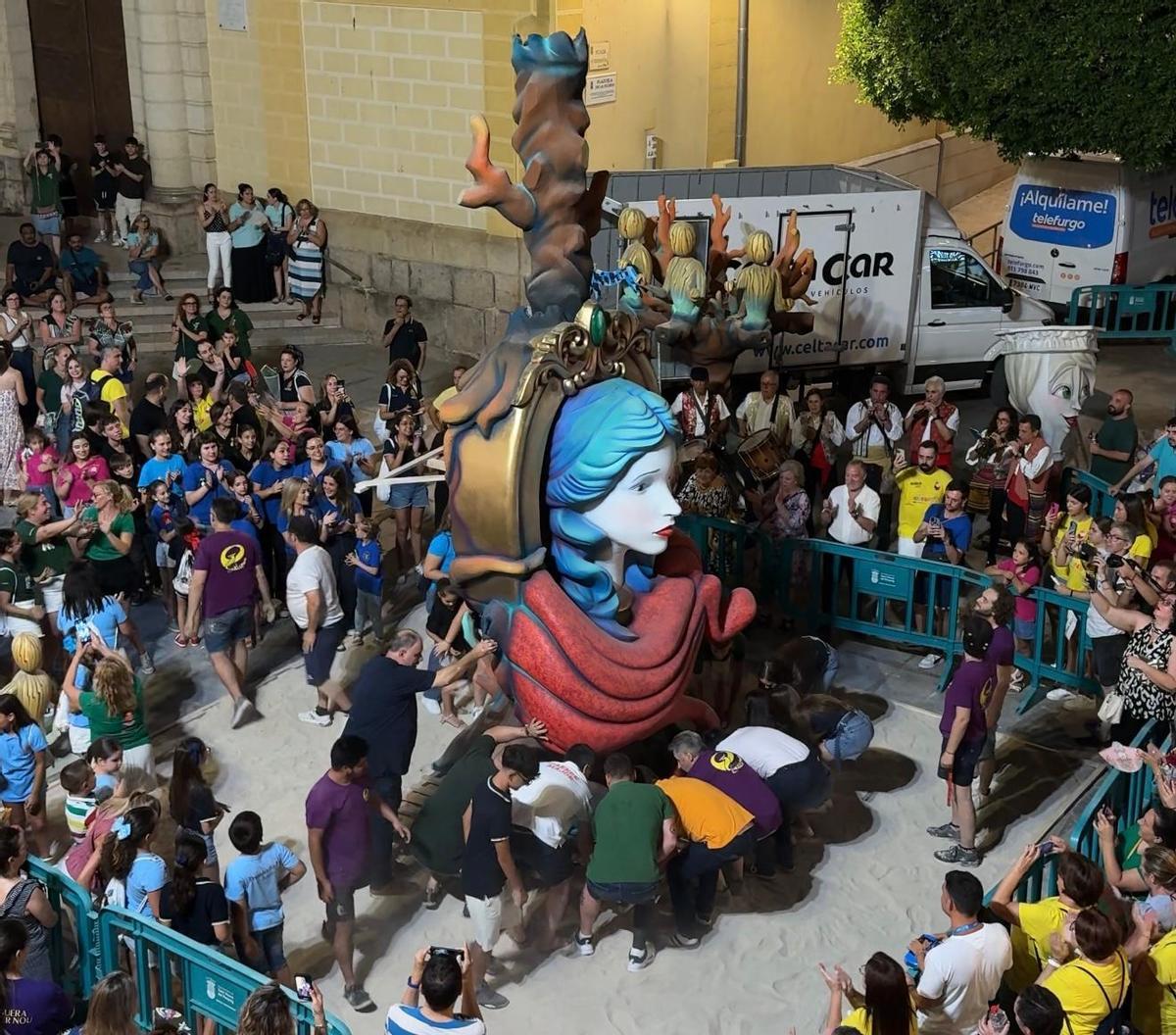 Planta de la hoguera oficial de San Vicente en 2025