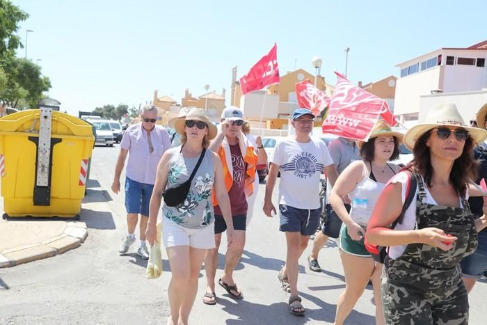 Protesta del sector de la hostelería en La Manga