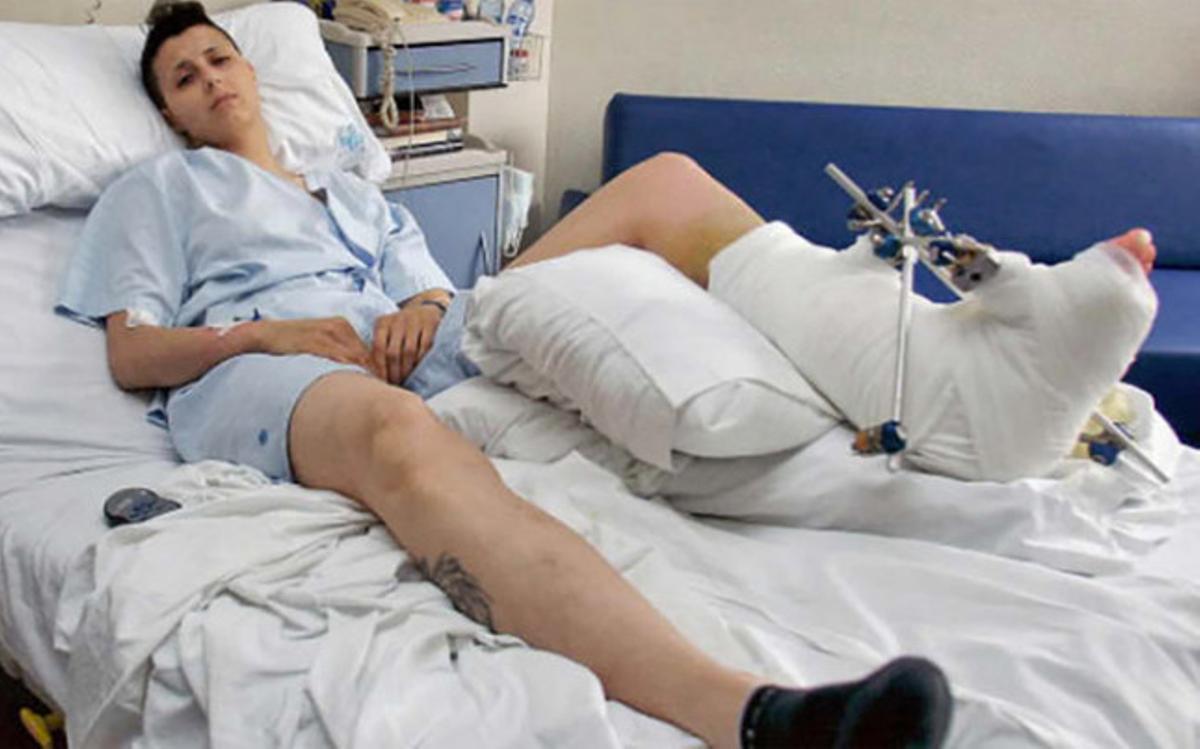 Sofía Bessayah tuvo que estar dos meses ingresada en el hospital tras el incidente