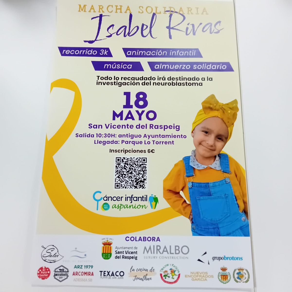 Cartel de la marcha solidaria
