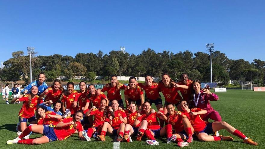 Marisa participa en la goleada de España sub 20 ante México