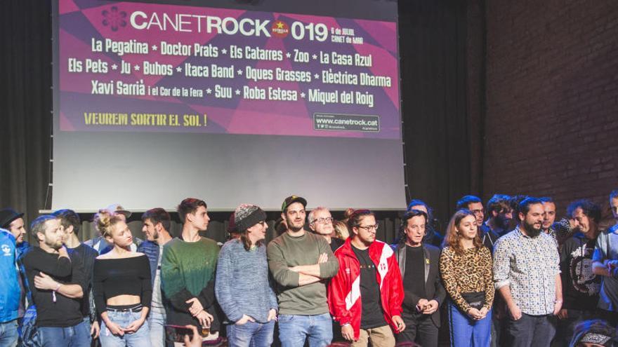 Imatge de la festa de presentació del cartell del festival Canet Rock