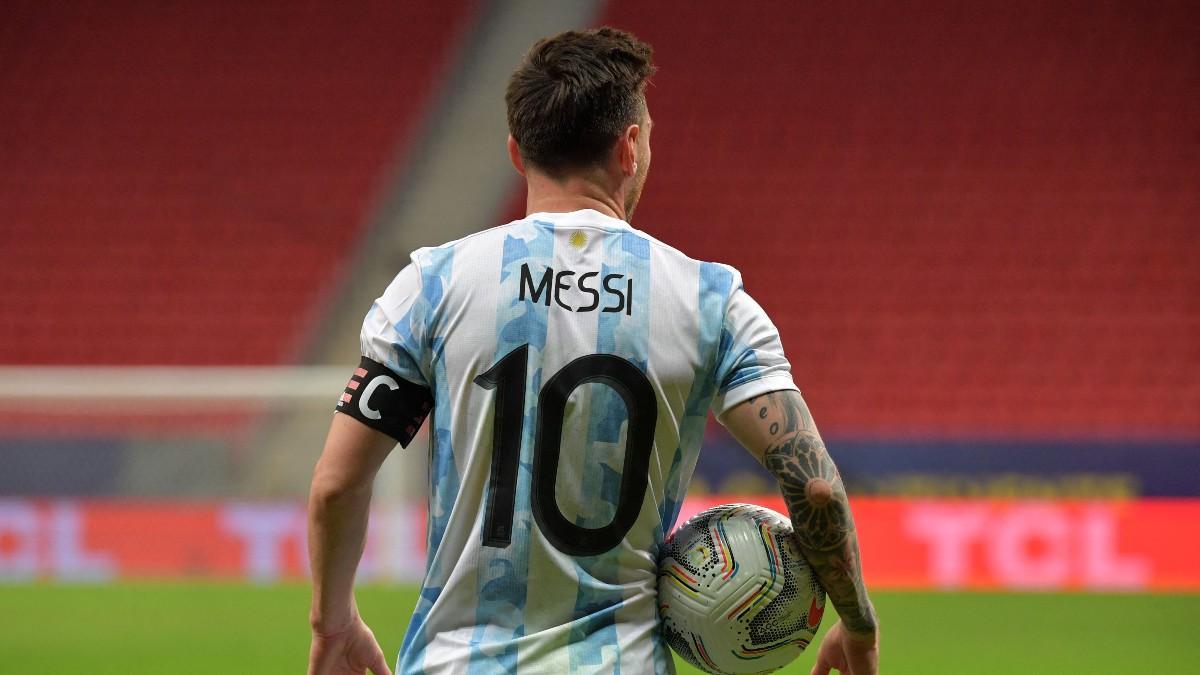 Messi, con la selección argentina