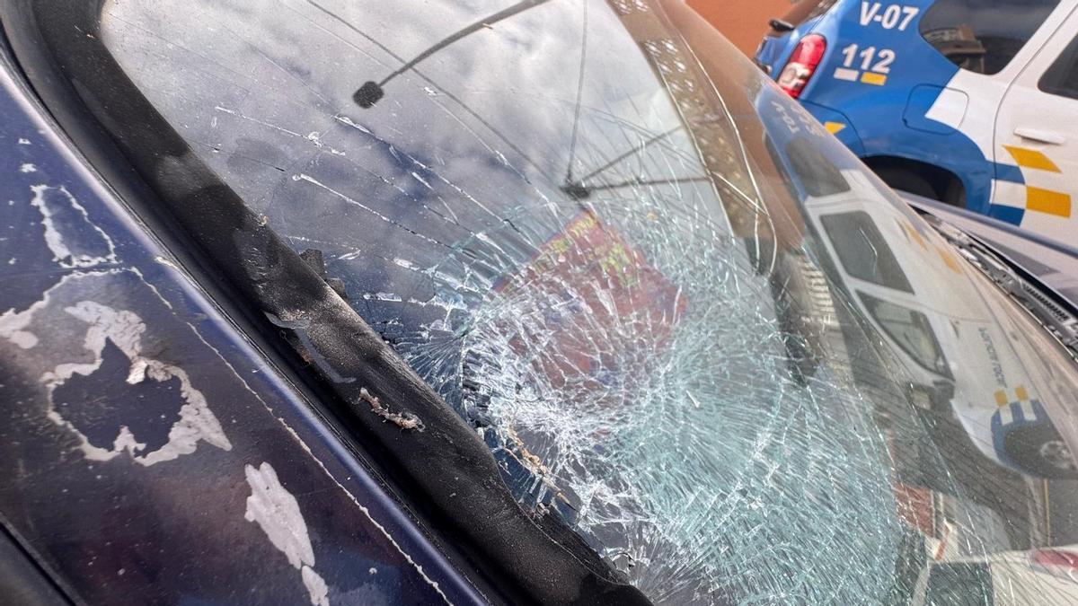 Imagen del coche implicado en el atropello de Bajamar