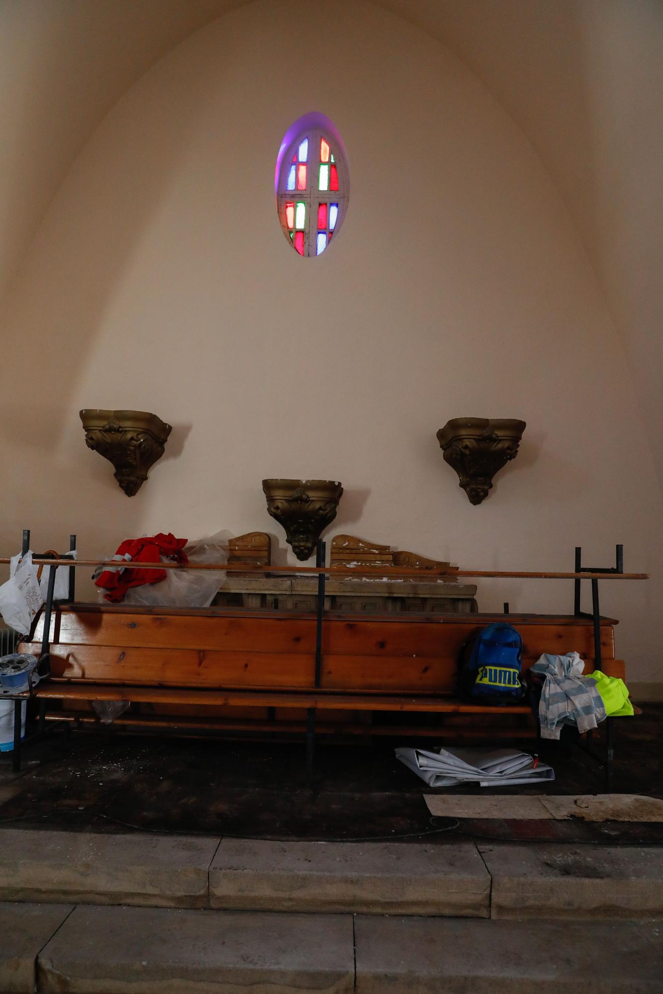 Las obras de conservación de la iglesia de San Juan, a paso acelerado