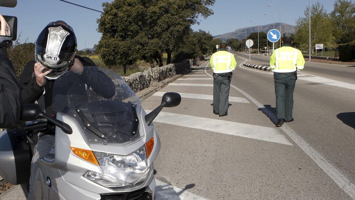 Imagen de uno de los controles que La Guardia Civil de Tráfico